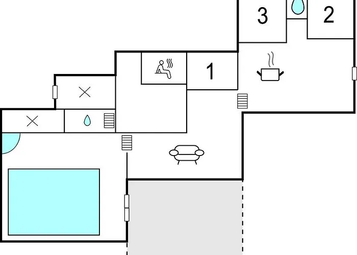 Lovely In Knebel With Sauna 度假居 克内贝尔